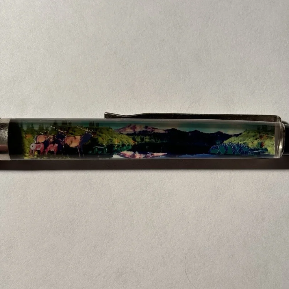 Mount Rainer National Park Floaty Pen Centennial 1899 - 1999 Elk Move Souvenir